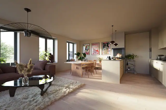 4 Solgte og 1 reservert - Moderne leiligheter med gjennomgående høy standard, god planløsning og attraktiv beliggenhet. — bilde 3