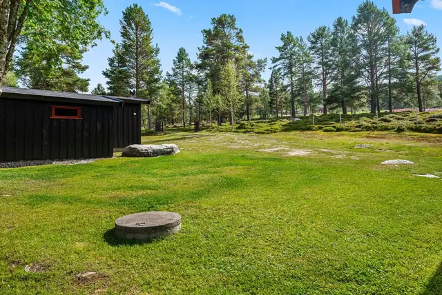 Solrik og sjarmerende hytte nær fiskevann og fjell. Innlagt strøm og vann. Bilvei frem. Flott beliggenhet! — bilde 11
