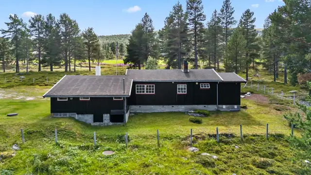 Solrik og sjarmerende hytte nær fiskevann og fjell. Innlagt strøm og vann. Bilvei frem. Flott beliggenhet! — bilde 8