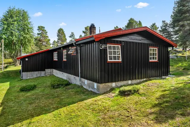 Solrik og sjarmerende hytte nær fiskevann og fjell. Innlagt strøm og vann. Bilvei frem. Flott beliggenhet! — bilde 10
