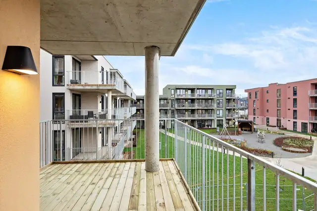Sørvestvendt balkong på ca. 11 kvm