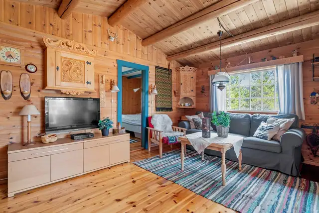 Cosy cabin cluster with cabin, annexe and outbuilding - 2 bedrooms + beds in the annexe - Electricity - Year-round road — image 9