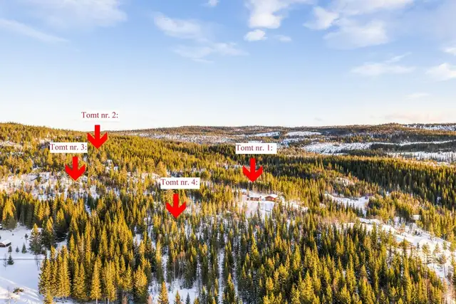 Fra tomtene er det ca. 55 minutter til Stjørdal og 1 time og 20 minutter til Trondheim med bil. Til Mebonden tar det ca. 25 minutter med bil.