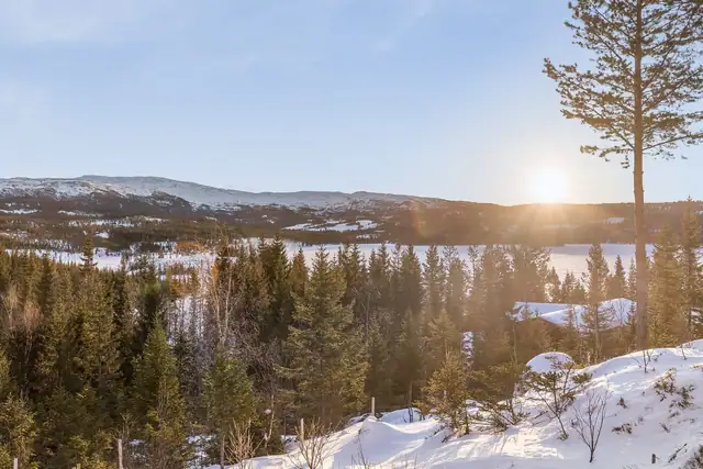 4 lovely sunny cabin plots by beautiful Østrungen - Road, water and power possible - Beautiful views - Good sun — image 7