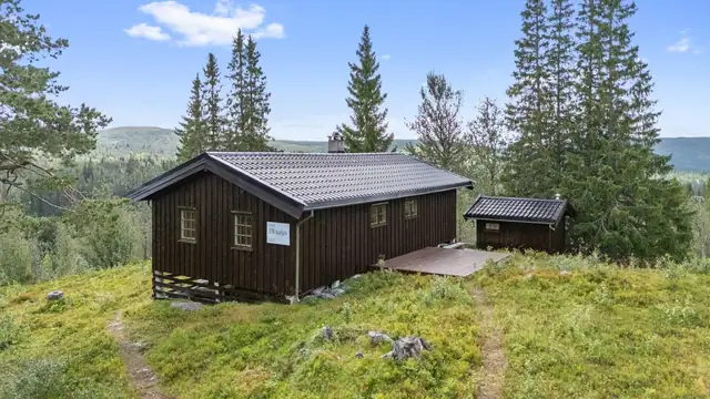 Frittliggende og sjarmerende hytte - Gode sol og utsiktsforhold - Flott turterreng i alle retninger — bilde 6