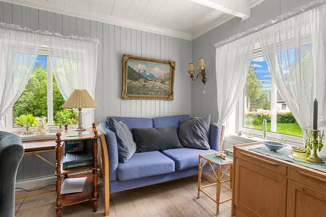 De fleste vinduer i huset er skiftet.