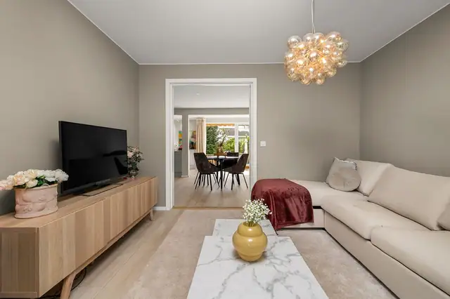 TV-stuen kan også fint brukes som soverom med behov.