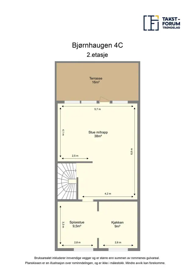 Plantegning - 2. etasje.