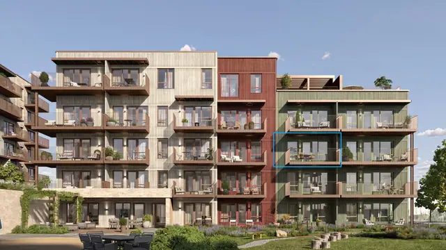 Leilighetens plassering i 3.etasje
