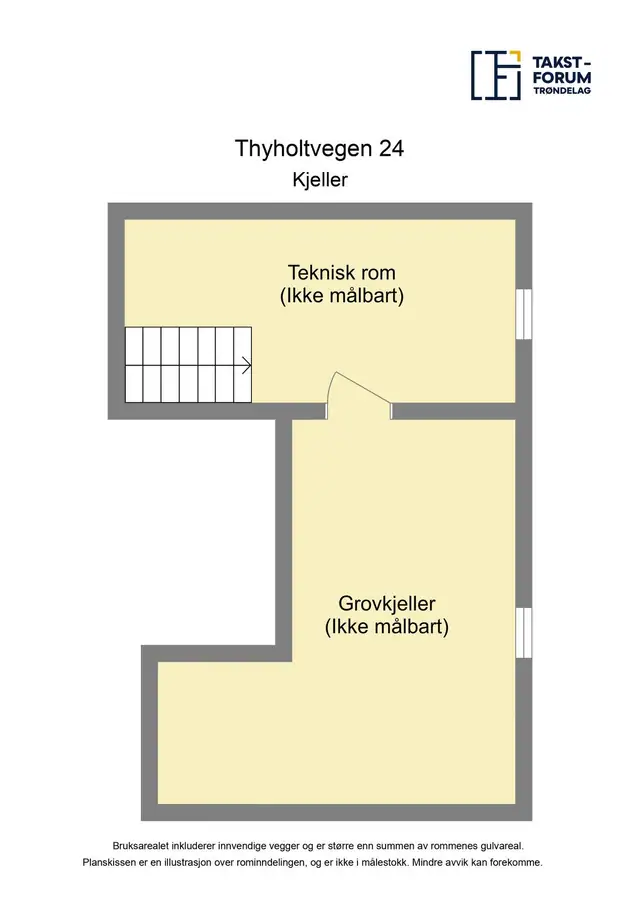 Plantegning kjeller.