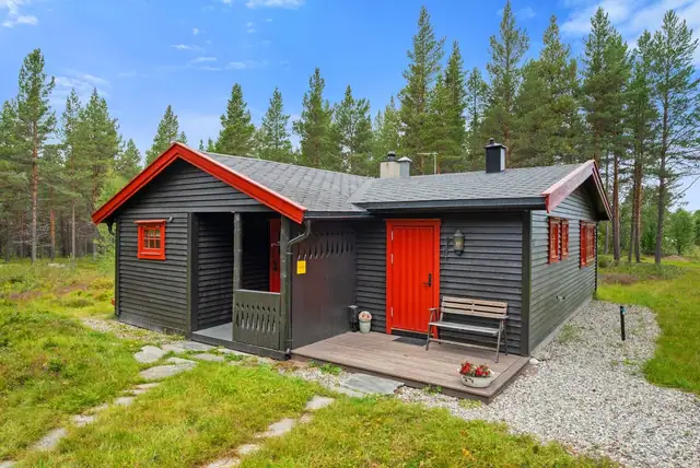 Naturskjønn & sjarmerende hytte på Røros. Ca 3. km fra sentrum. Vedovn. Bilvei helt frem. Innlagt strøm, vann og avløp. — bilde 4