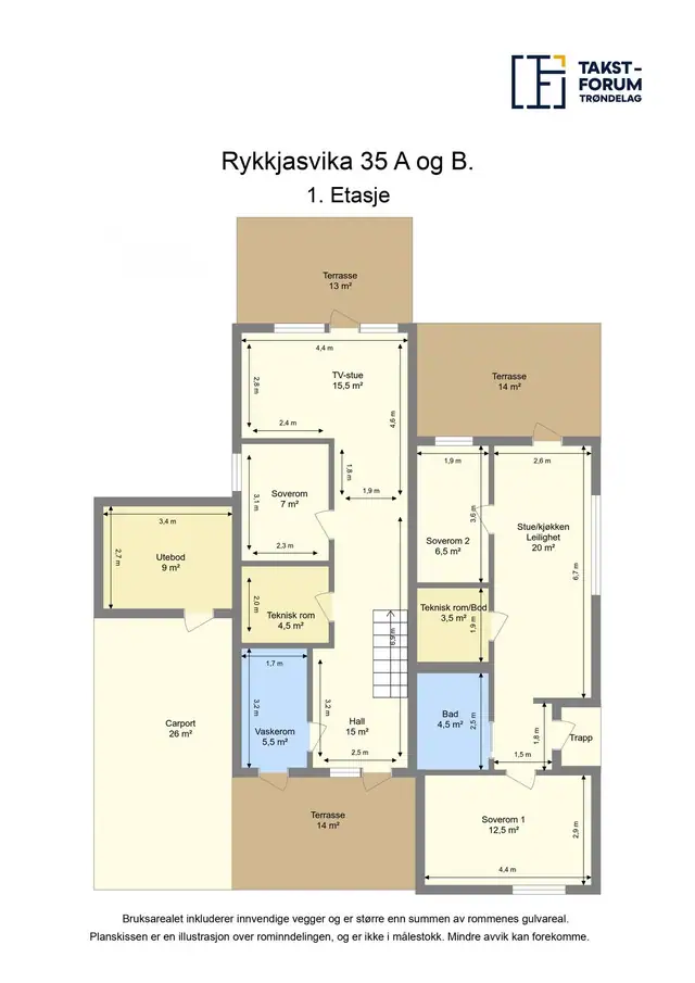 Plantegning 1.etasje.