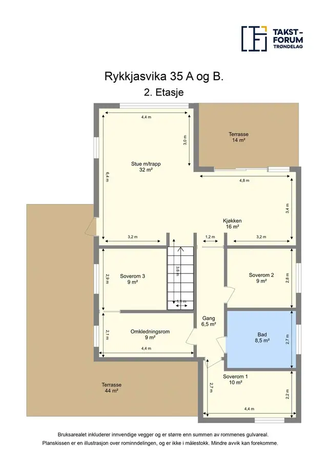 Plantegning 2.etasje.
