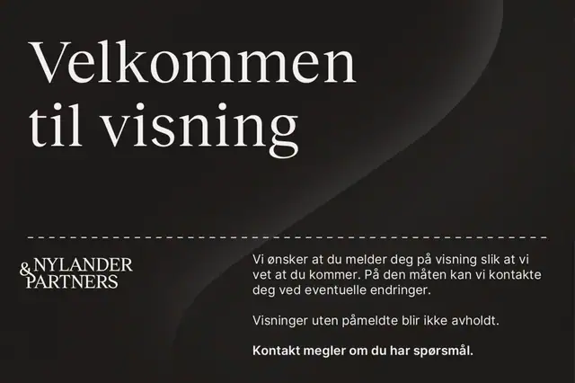 Husk visningspåmelding.